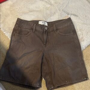 Hollister Dark Brown Women's Bermudas